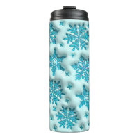 Snowflakes gonflé Puffy Tumbler : Sip en hiver