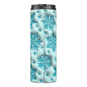 Bouteilles Isothermes Snowflakes gonflé Puffy Tumbler : Sip en hiver (Dos)