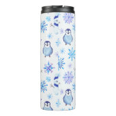 Bouteilles Isothermes Snowflakes, Snowmen et Pingouins de Noël (Dos)