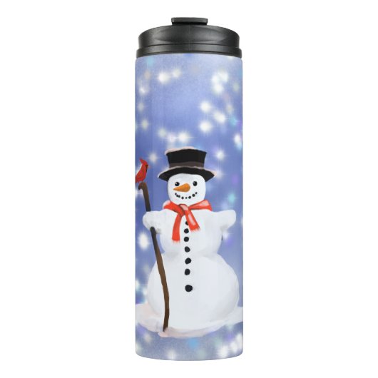 Bouteilles Isothermes Snowman, boissons chaudes (Devant)