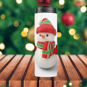 Bouteilles Isothermes Snowman de Noël 3D pour tondeuse thermique