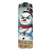 Bouteilles Isothermes Snowman grincheux comme Jolly (Devant)