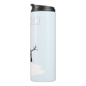 Bouteilles Isothermes Snowman with hat and scarf. I Love Snow (Tourné sur la droite)