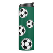 Bouteilles Isothermes Soccer Green Personalised Kids Back to School (Tourné sur la gauche)