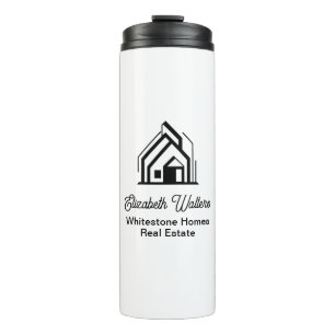 Bouteilles Isothermes Société immobilière Logo de Realtor personnalisé