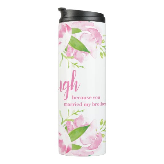 Bouteilles Isothermes Soeur verte et ivoire en Laugh Citation drôle Ther (Tourné sur la droite)