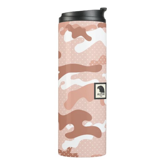 Bouteilles Isothermes Soft Peach Camouflage Pattern (Tourné sur la gauche)
