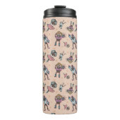 Bouteilles Isothermes Soirée de danse au café caricaturale (Devant)