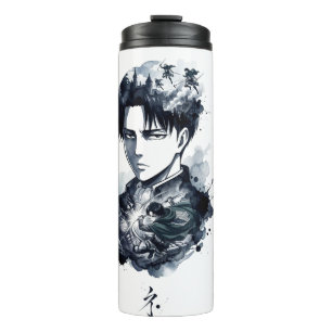 Bouteilles Isothermes Soldat à l'encre bleue Portrait Tumbler thermique
