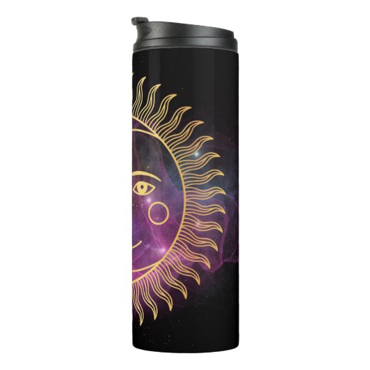 Bouteilles Isothermes Soleil céleste pourpre et lune (Tourné sur la droite)