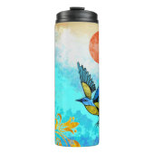 Bouteilles Isothermes Soleil de l'arbre d'oiseaux (Devant)