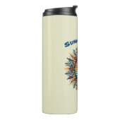 Bouteilles Isothermes Soleil d'été tribal (Tourné sur la gauche)