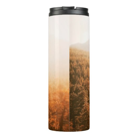 BOUTEILLES ISOTHERMES SOLEIL D'OR SUR UNE FORÊT (Dos)