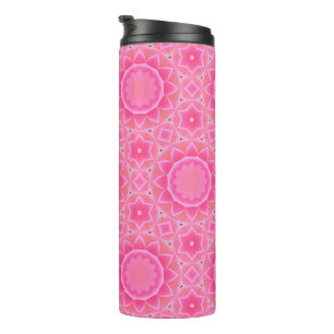 Bouteilles Isothermes Soleil rose et étoiles petite fille motif en mosaï