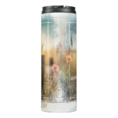 Bouteilles Isothermes Songeur de Meadowlark Aquarelle Paruline de prairi (Dos)