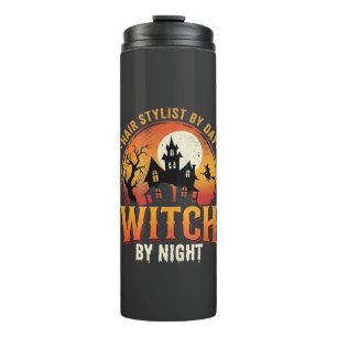 Bouteilles Isothermes Sorcière Coiffeuse Halloween Design Vintage_1