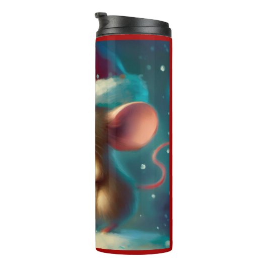 Bouteilles Isothermes Souris de Noël 1 (Tourné sur la droite)