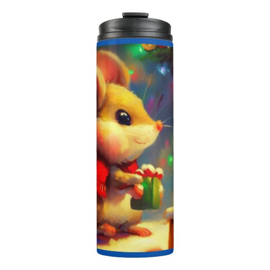 Bouteilles Isothermes Souris de Noël 2 (Devant)