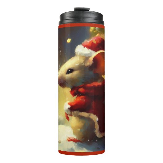 Bouteilles Isothermes Souris de Noël 4 (Devant)