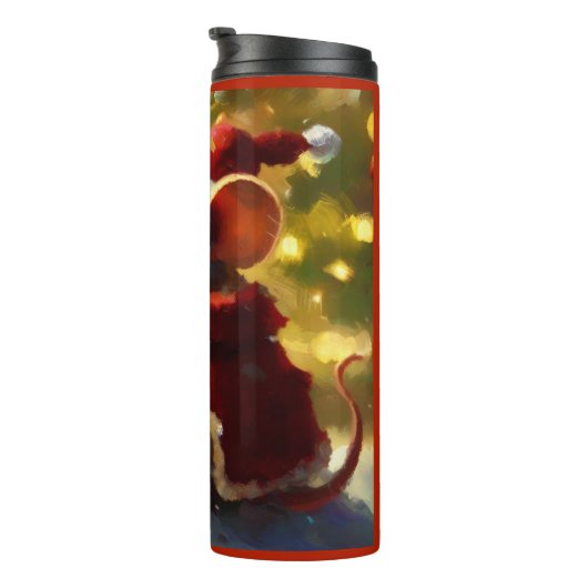 Bouteilles Isothermes Souris de Noël 4 (Tourné sur la droite)