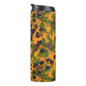 Bouteilles Isothermes Souris et mûres sur jaune (Tourné sur la droite)