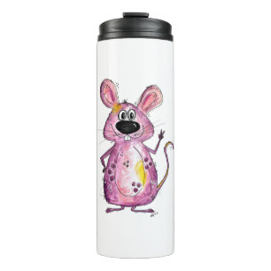 Bouteilles Isothermes Souris mignonne violet blanc