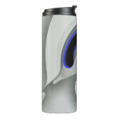 Bouteilles Isothermes Sous le bleu : gris Abstrait, noir et bleu (Tourné sur la gauche)