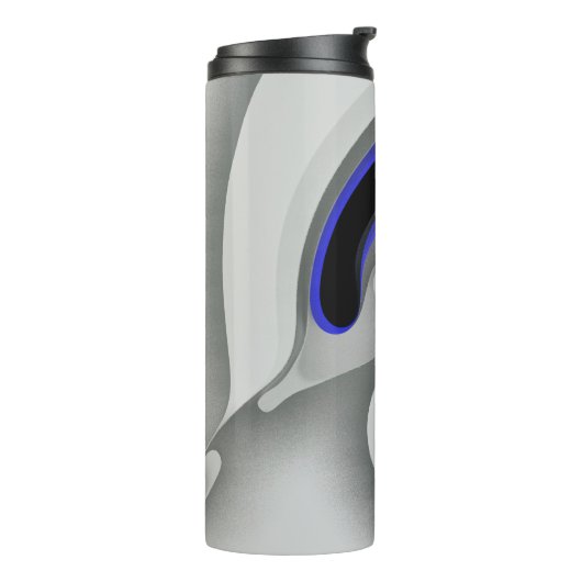 Bouteilles Isothermes Sous le bleu : gris Abstrait, noir et bleu (Tourné sur la gauche)