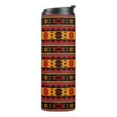 Bouteilles Isothermes Southwest Design Red Black Gold Tribal Motif (Tourné sur la gauche)