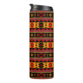 Bouteilles Isothermes Southwest Design Red Black Gold Tribal Motif (Tourné sur la droite)