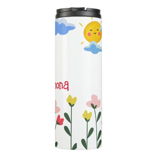 Bouteilles Isothermes Soyez Cool mignon abeille Nom Customisé (Dos)