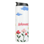 Bouteilles Isothermes Soyez Cool mignon abeille Nom Customisé (Tourné sur la droite)