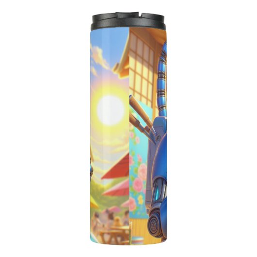 Bouteilles Isothermes Space cat with Donut  (Dos)