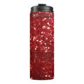 Bouteilles Isothermes Sparkling Red Christmas Glitter (Devant)