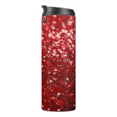 Bouteilles Isothermes Sparkling Red Christmas Glitter (Tourné sur la droite)