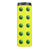 Bouteilles Isothermes Sphères vertes sur jaune (Dos)