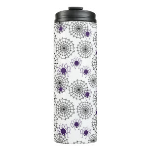 Bouteilles Isothermes Spiderweb & araignées violettes Halloween Motif bl