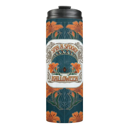 Bouteilles Isothermes Spin un Halloween Éffrayant Déplaisant Vintage (Devant)