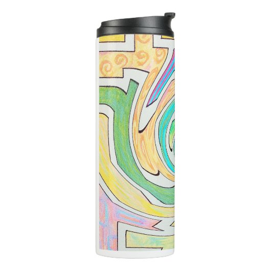 Bouteilles Isothermes Spiral Caught in Colorful Maze (Tourné sur la gauche)