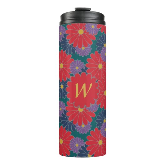 Bouteilles Isothermes Splashy Fall Floral Thermal Tumbler (Devant)