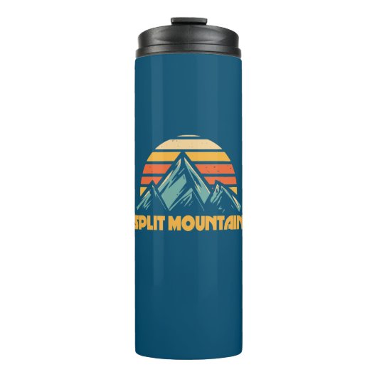 Bouteilles Isothermes Split Mountain California Retro Turquoise (Devant)