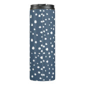 Bouteilles Isothermes Spots Dalmatiens Bleus Marine, Points Dalmatiens, (Dos)