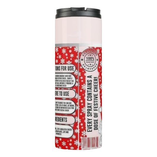 Bouteilles Isothermes Spray de Noël (Dos)