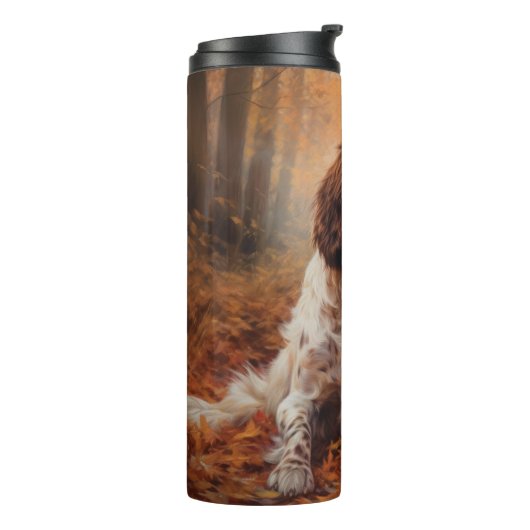 Bouteilles Isothermes Springer Spaniel à l'automne Feuilles automne Insp (Tourné sur la gauche)