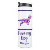 Bouteilles Isothermes Springer Spaniel Chien Silhouette mou pourpre PY&B (Tourné sur la droite)