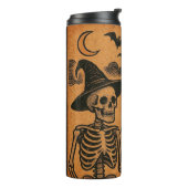 Bouteilles Isothermes Squelettes d'Halloween vintages/rétro (Tourné sur la gauche)