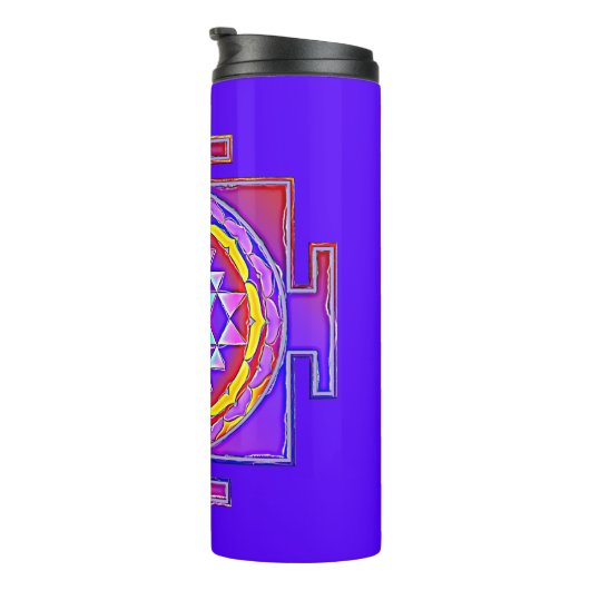 Bouteilles Isothermes Sri Yantra - Symbole hindouiste Design 1 (Tourné sur la droite)