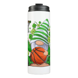 Bouteilles Isothermes St Patrick's Day Gnome Holding Basketball Lucky Bo