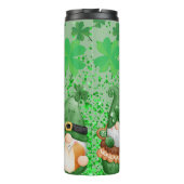 Bouteilles Isothermes St Patrick's Day Green Shamrocks Gnomes (Dos)