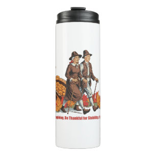 Bouteilles Isothermes Stabilité vintage de Thanksgiving - Soyez reconnai